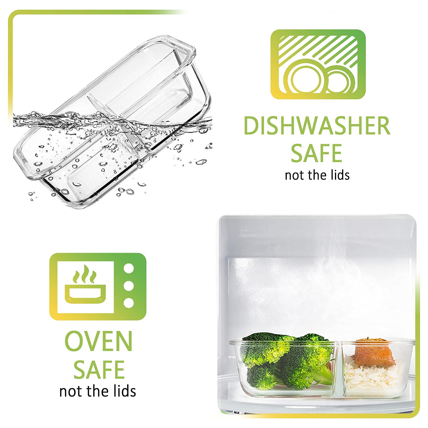 M MCIRCO stacked containers inside refrigerator, saves space and organizes meals