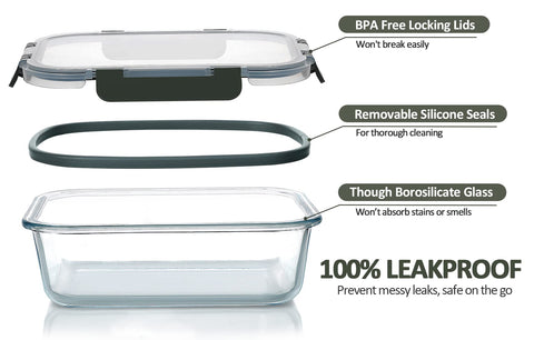 M MCIRCO stacked glass containers demonstrating space-saving kitchen organization