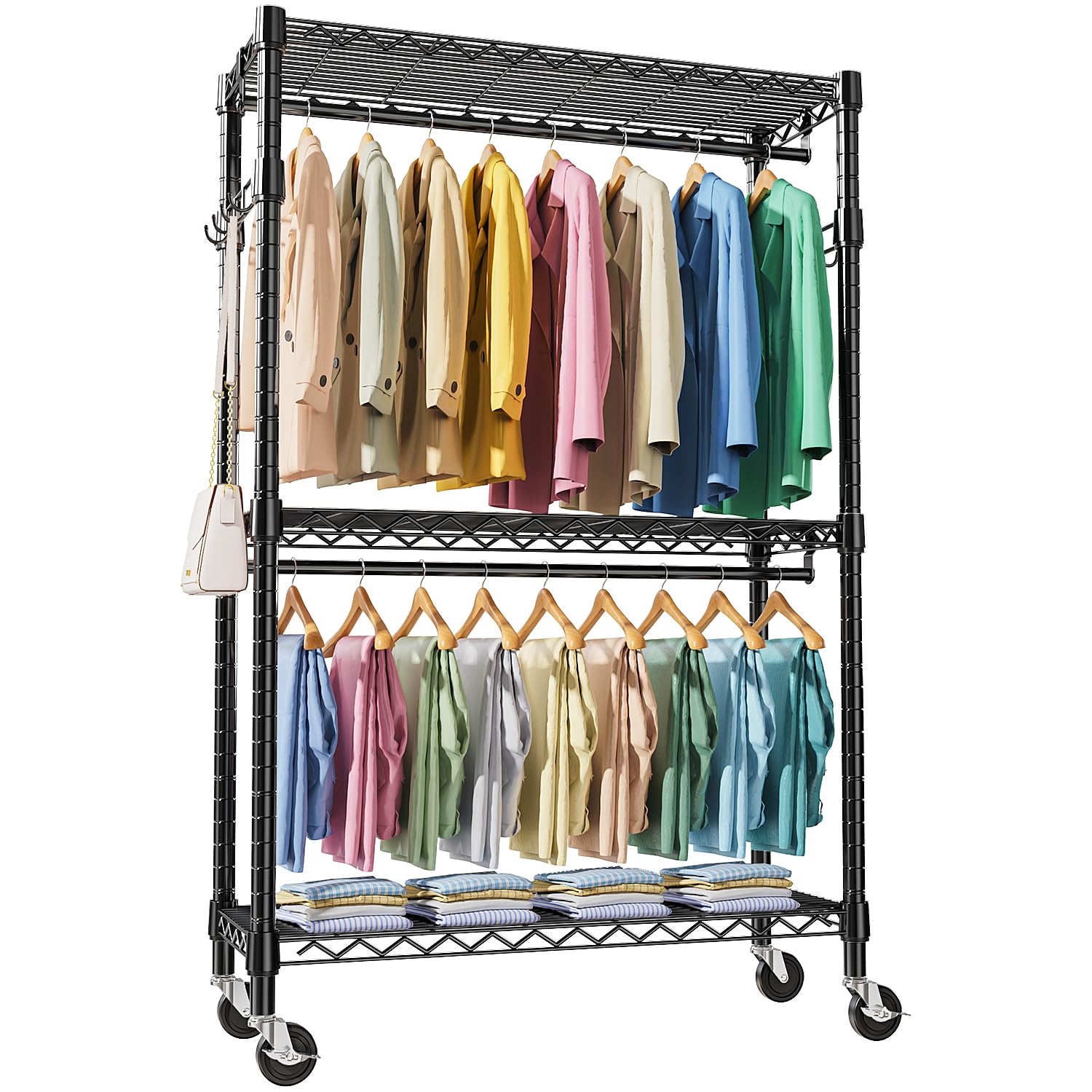 M MZG front view assembled showing sturdy storage and organization benefit
