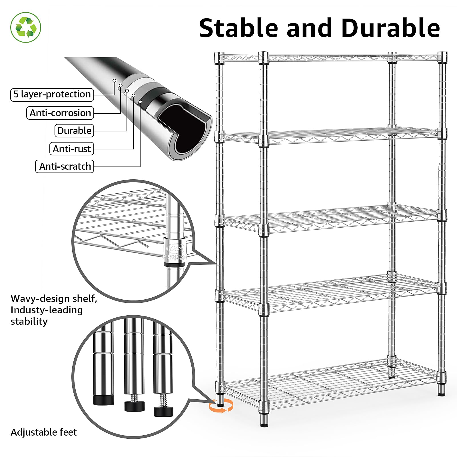 M MZG shelving in garage with labeled bins demonstrating heavy-load capacity and order