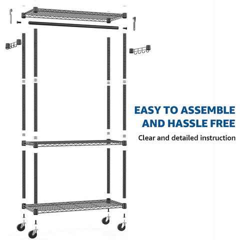 M MZG packed parts and instructions showing easy assembly benefit