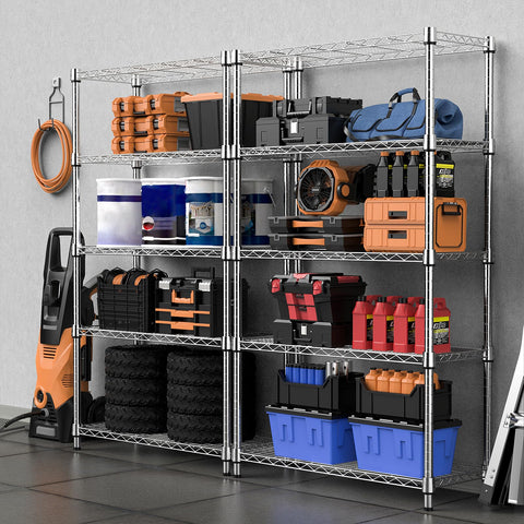 M MZG close-up of wire shelf surface highlighting durable steel and easy-clean finish