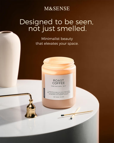 M&SENSE wax texture detail highlighting organic soy blend safety