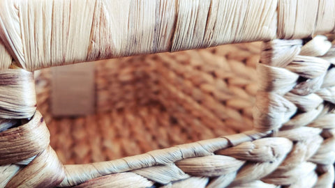 M4DECOR basket in bathroom holding towels for tidy storage