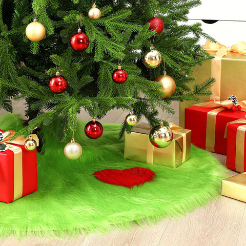 Maasechs skirt placed under decorated tree with presents showing tidy polished holiday look