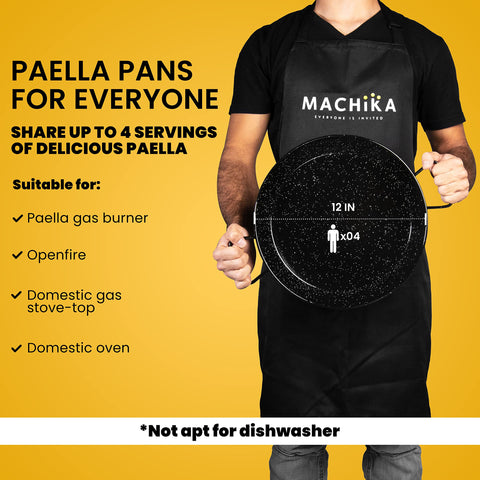 Machika paella pan on grill for outdoor cooking versatility and flavor