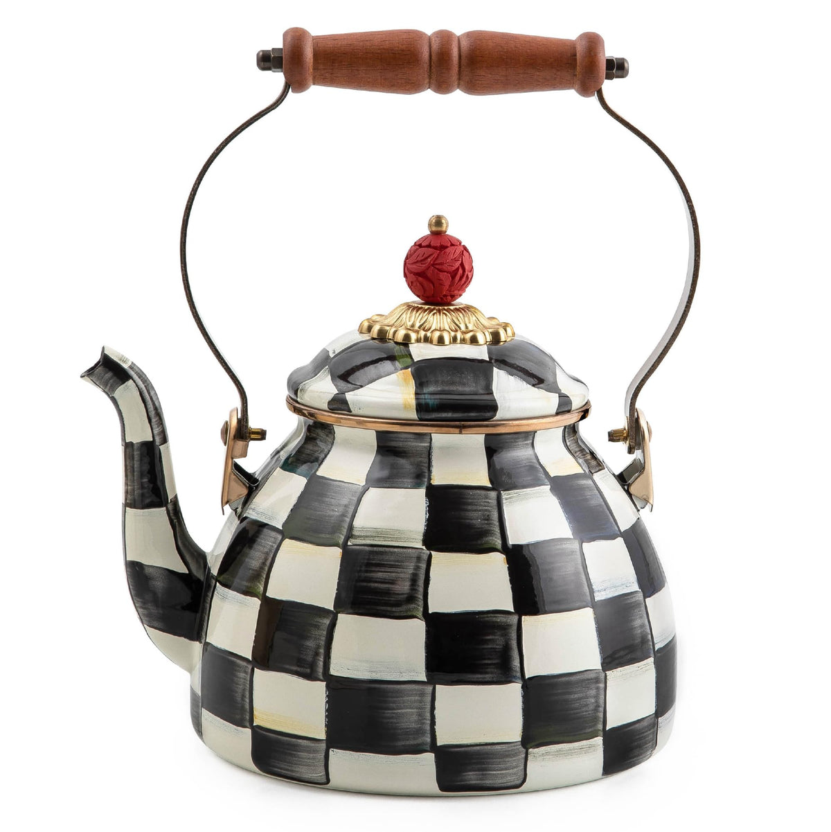 MACKENZIE-CHILDS front view showing Courtly Check pattern and stylish appeal