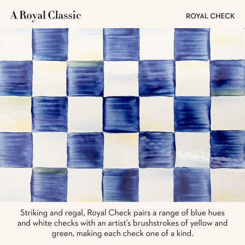 MACKENZIE-CHILDS blue glass knob detail highlighting handcrafted charm