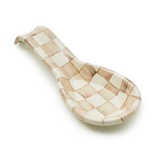 MACKENZIE-CHILDS spoon rest front view adds style and keeps counters clean