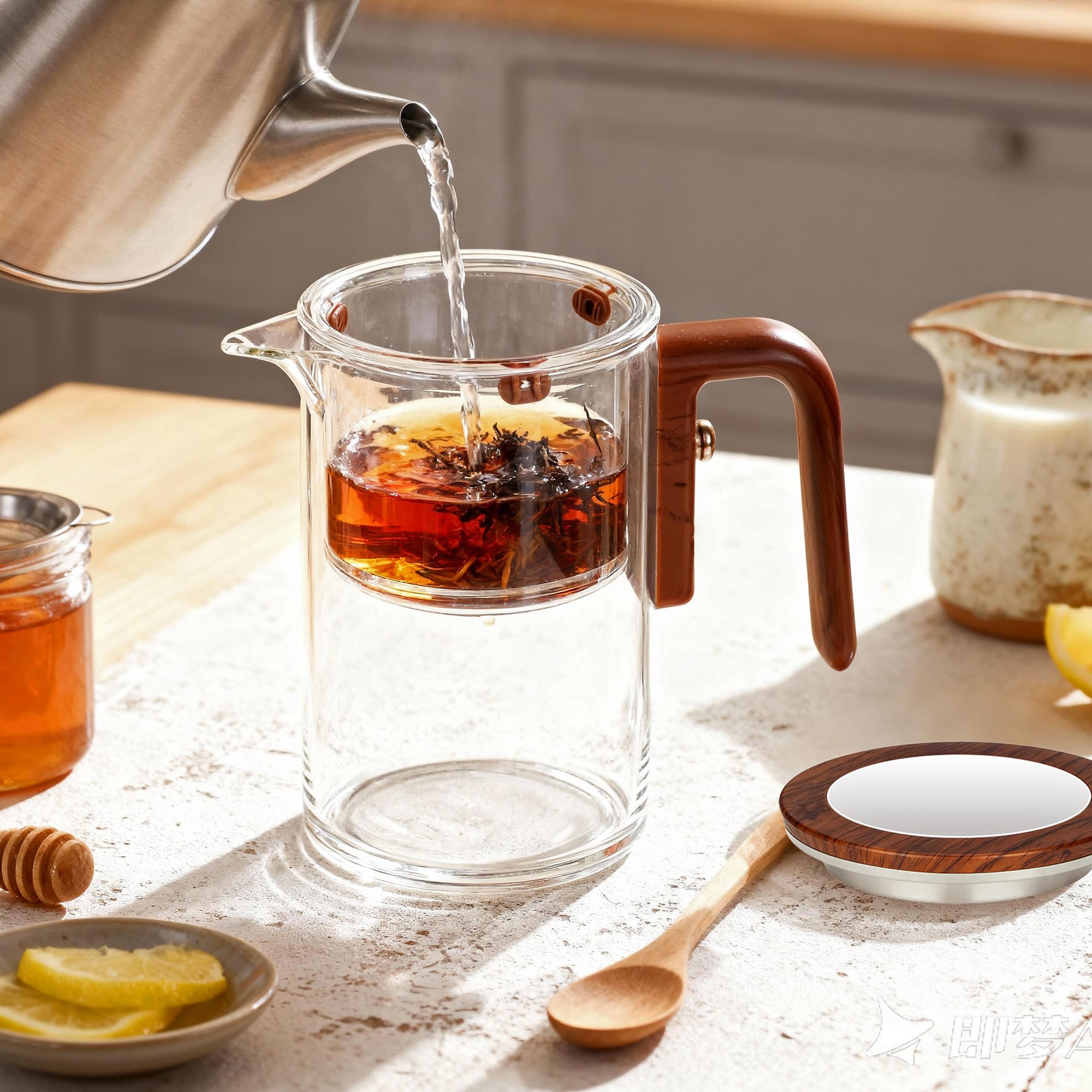 MACTANO Enchant full teapot pouring clear tea for clean serving