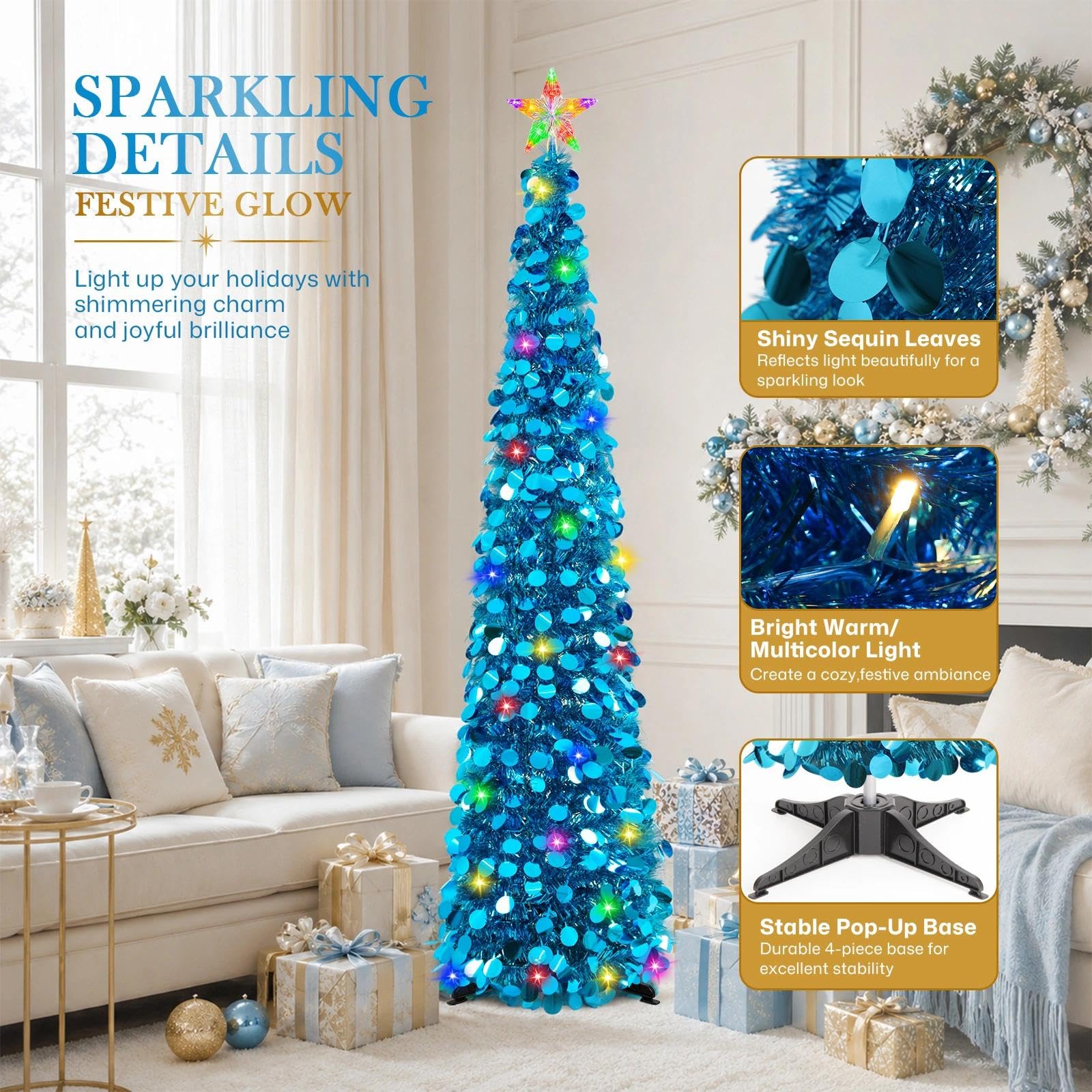 MACTING tree next to chair showing 5ft scale for easy sizing benefit