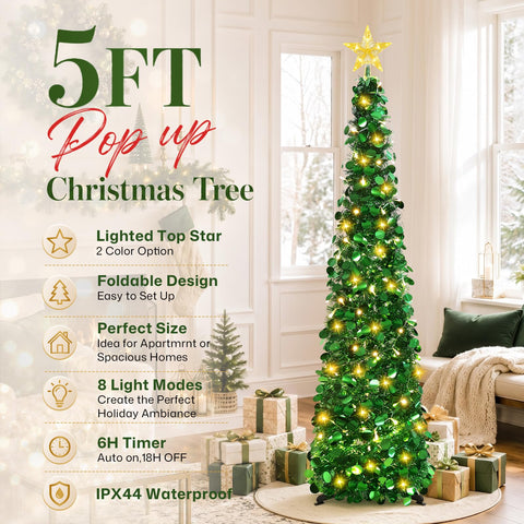MACTING multicolor lights mode displaying vibrant changing holiday colors