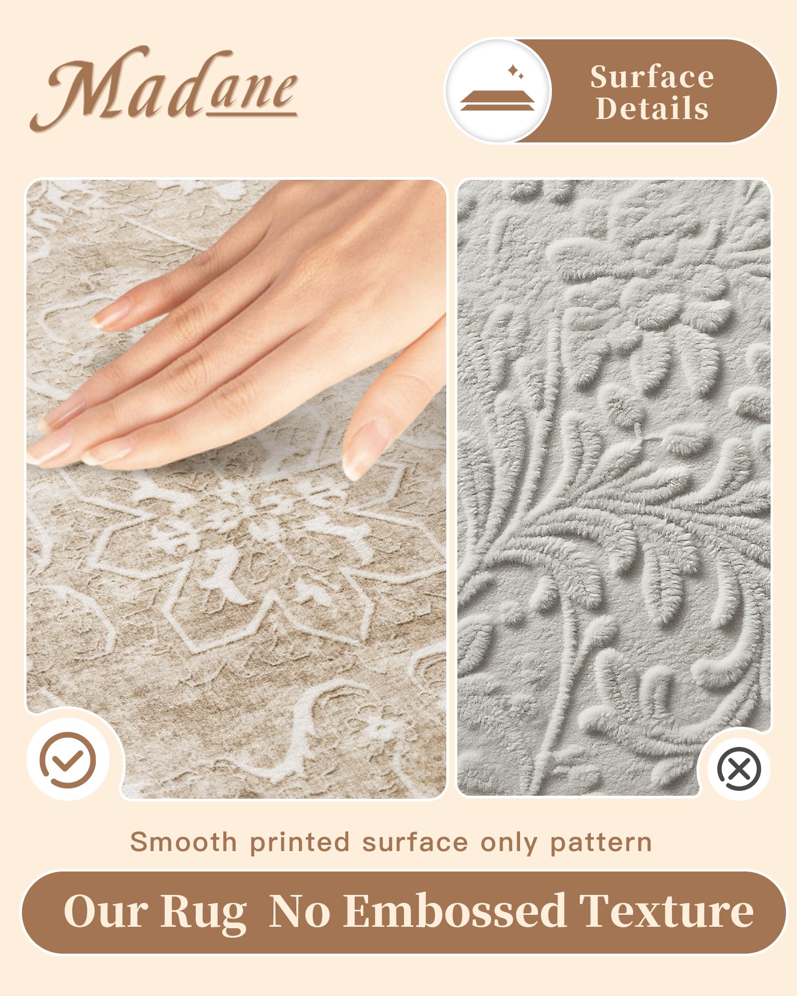 Madane folded rug demonstrating compact storage and easy transport