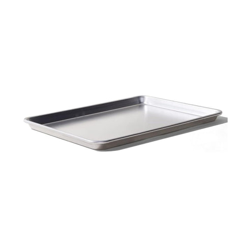 Made In sheet pan front view showing full 13x17.75 surface and depth