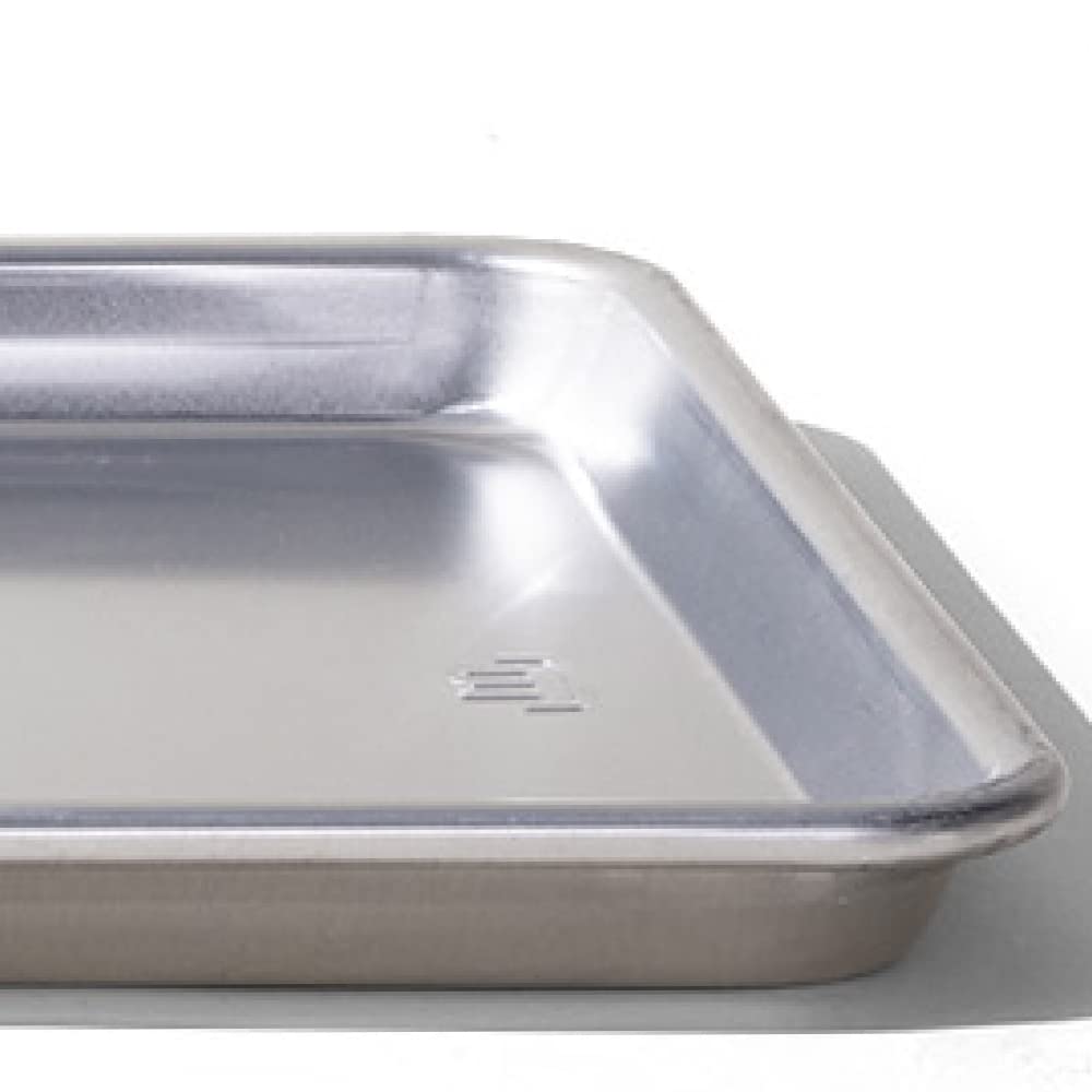 Made In aluminum surface close-up highlighting smooth texture and fast heating