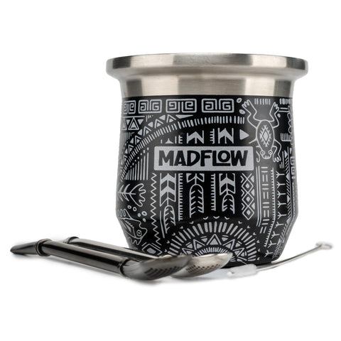 MADFLOW mate cup front view showing sleek calabash-inspired design and durable finish