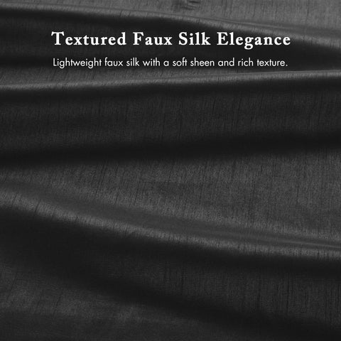 Madison Park Amherst fabric texture close shot showing faux-silk drape and softness
