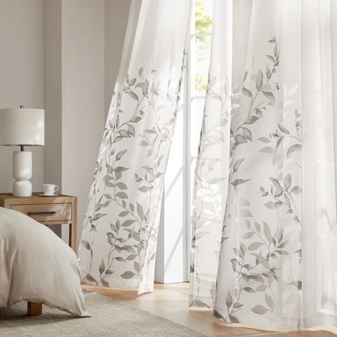 Madison Park Cecily front panel showing full botanical print and modern look benefit