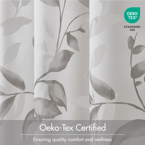 Madison Park Cecily pattern detail focused on leaf motif giving layered visual interest benefit