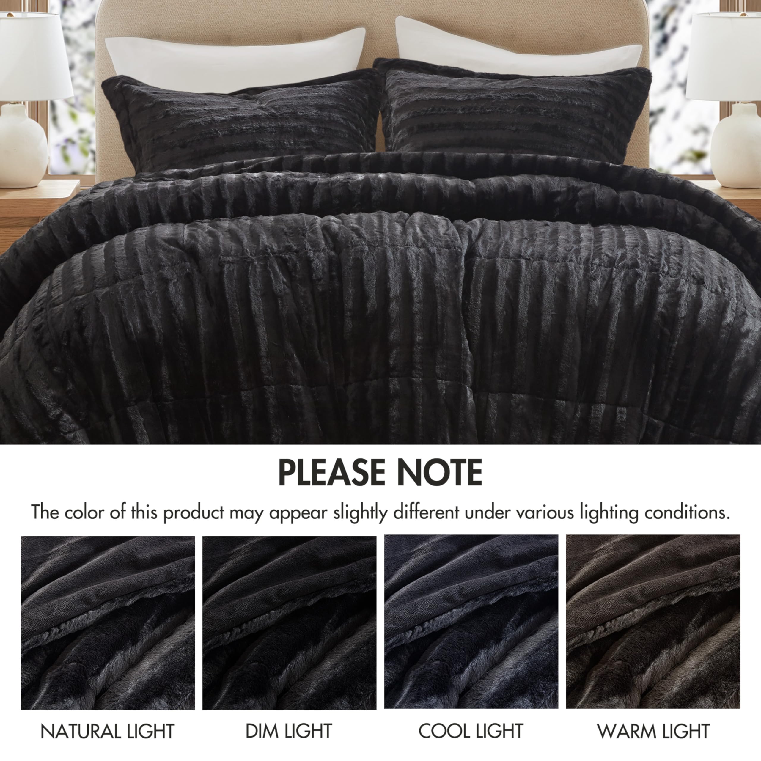 Madison Park Duke styled bedroom scene, shows how comforter elevates room decor