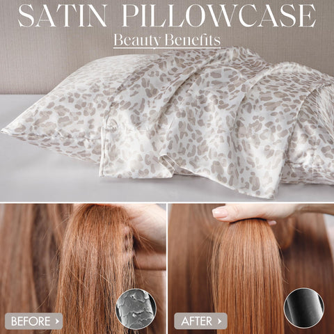 Madison Park two pillowcases on bed highlighting matching set and hair-friendly smoothness