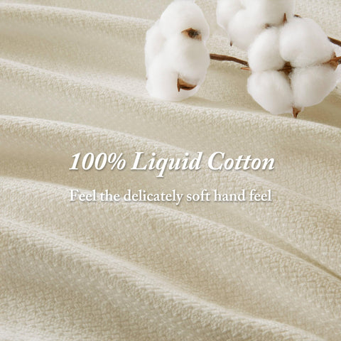 Madison Park close-up texture of liquid cotton showing soft smoothness