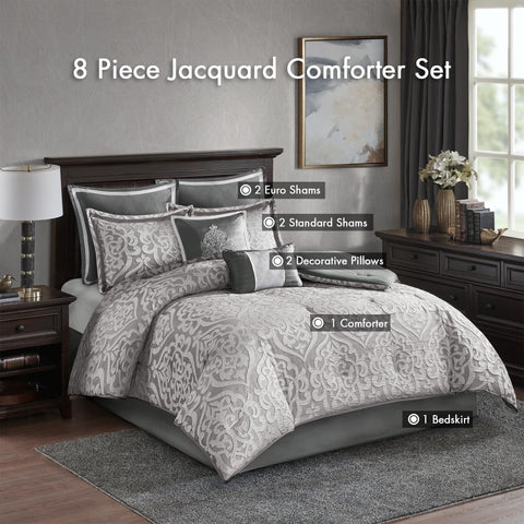 Madison Park decorative pillows with embroidery and cording for a polished accent