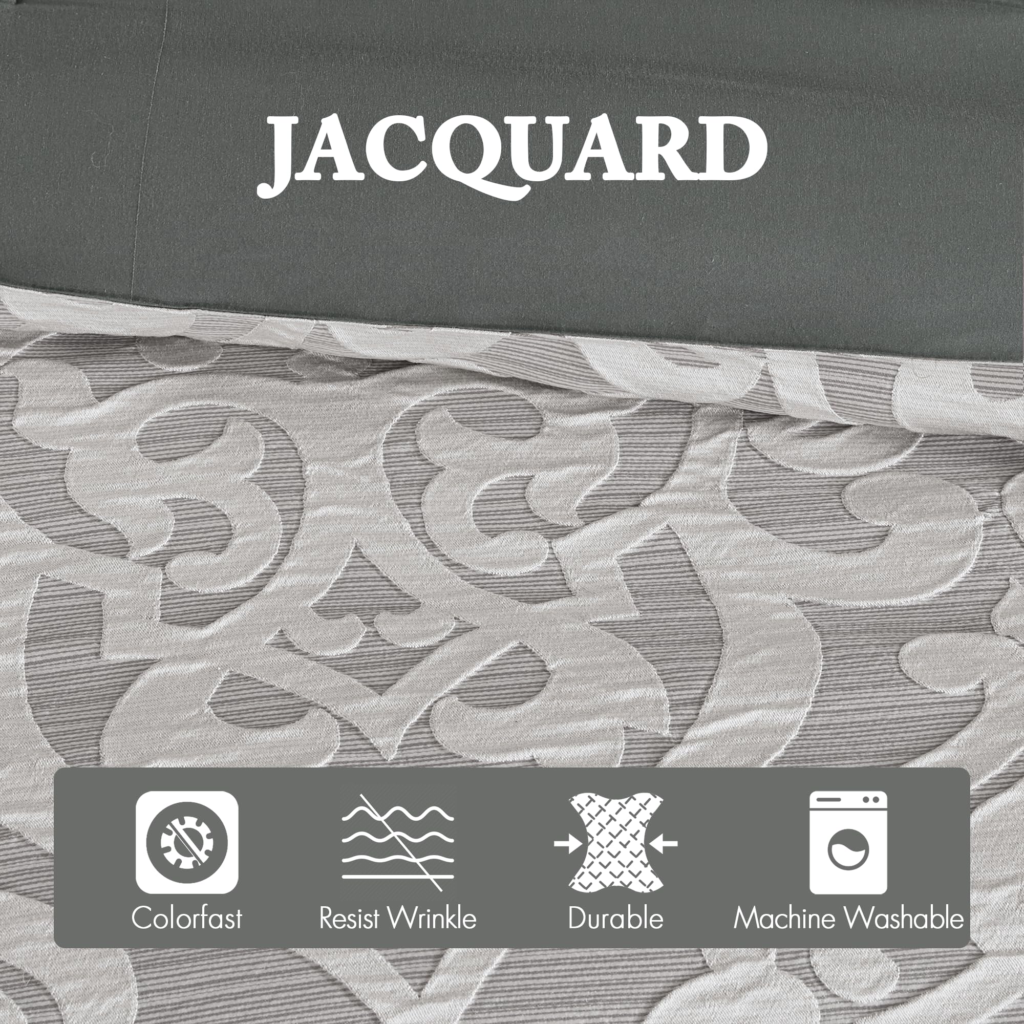 Madison Park euro shams detail with charmeuse sheen adding refined contrast