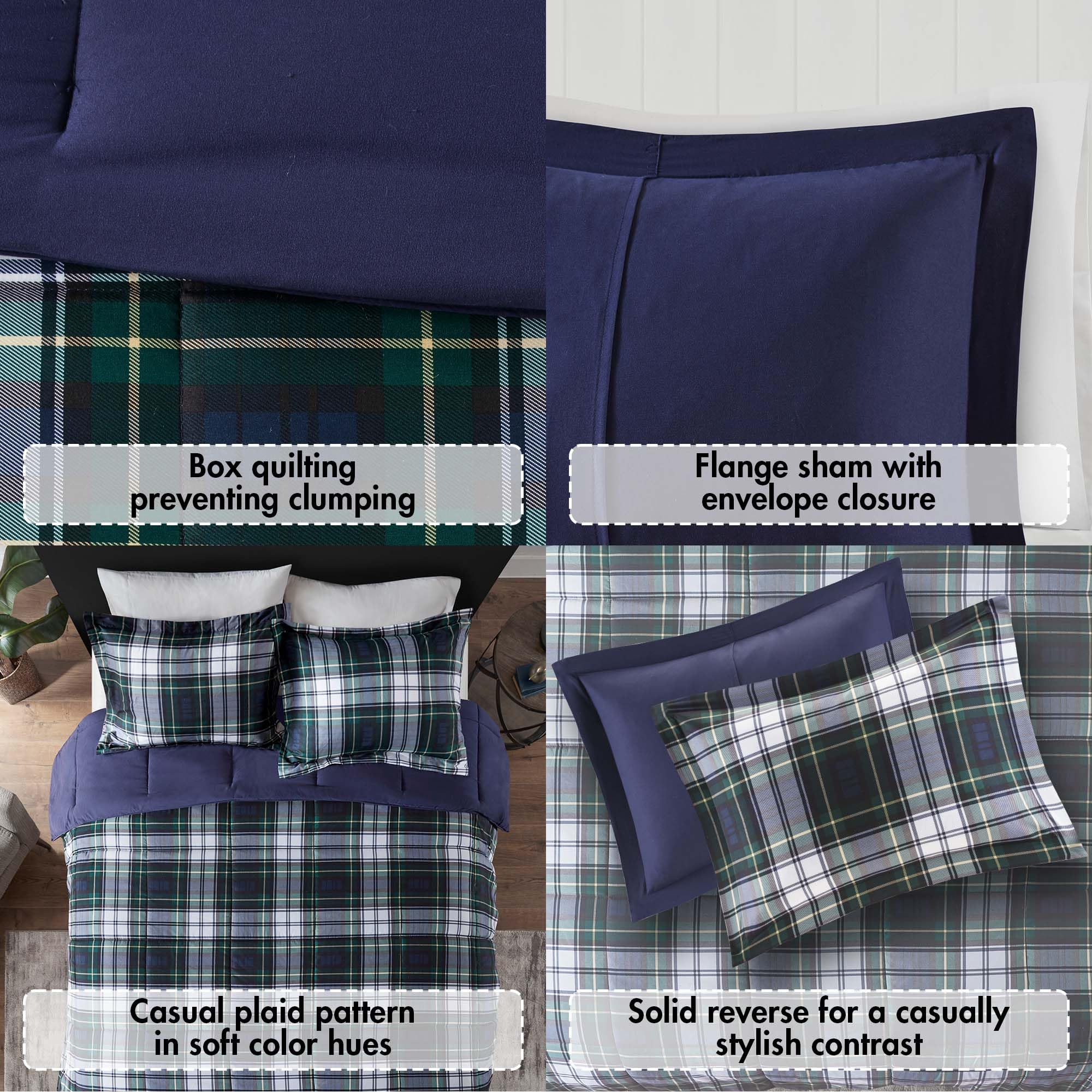 Madison Park close-up of brushed microfiber texture offering soft, gentle feel