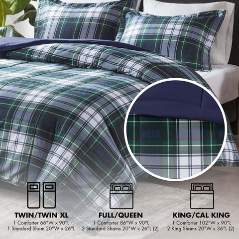 Madison Park sham flange detail showing 2-inch trim and refined edge for polished bedding