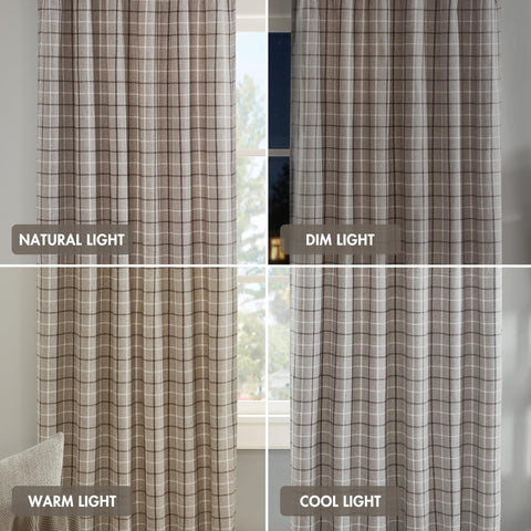 Madison Park panel hung to show 95 inch length and scale against window