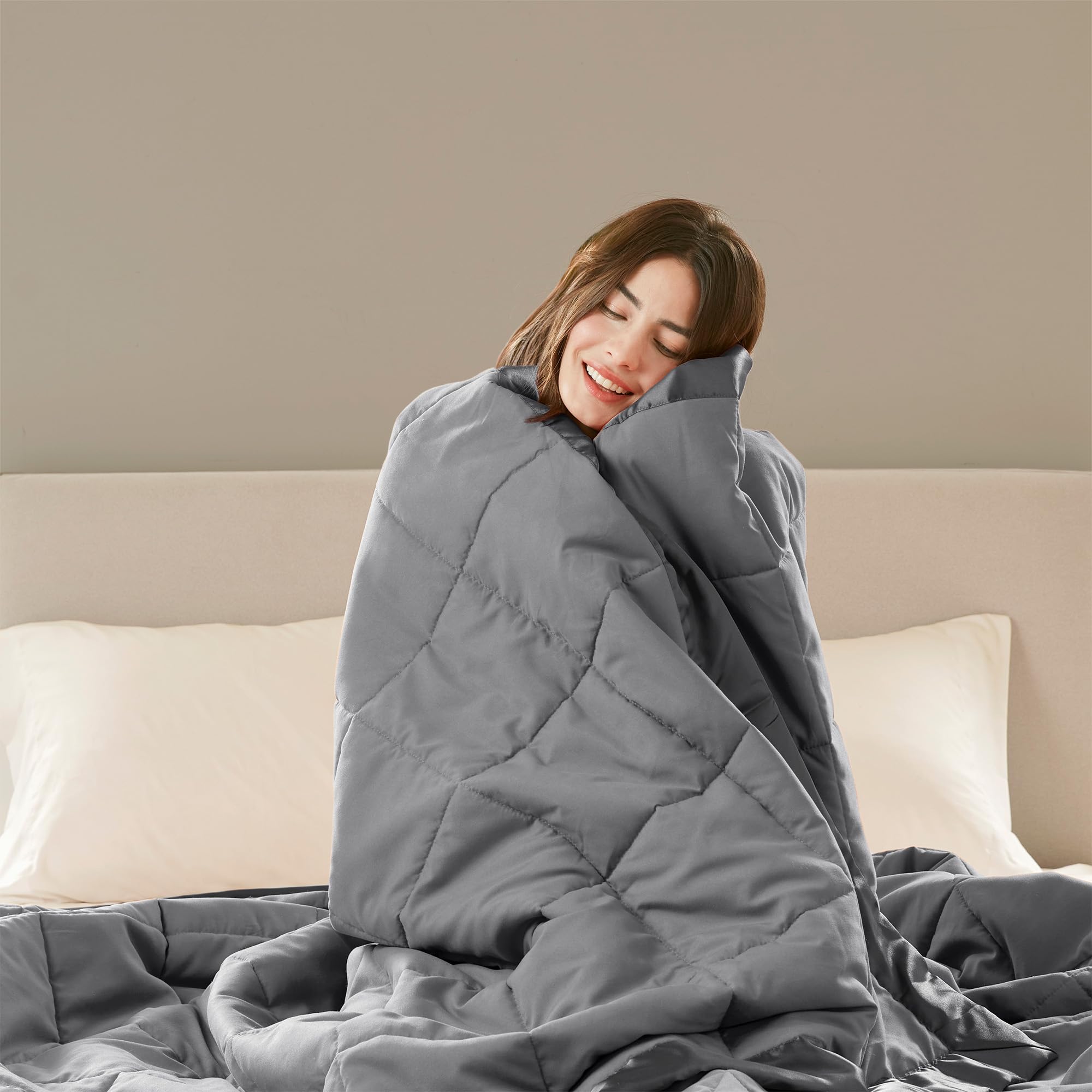Madison Park blanket drape on queen bed illustrating full 90x90 size coverage