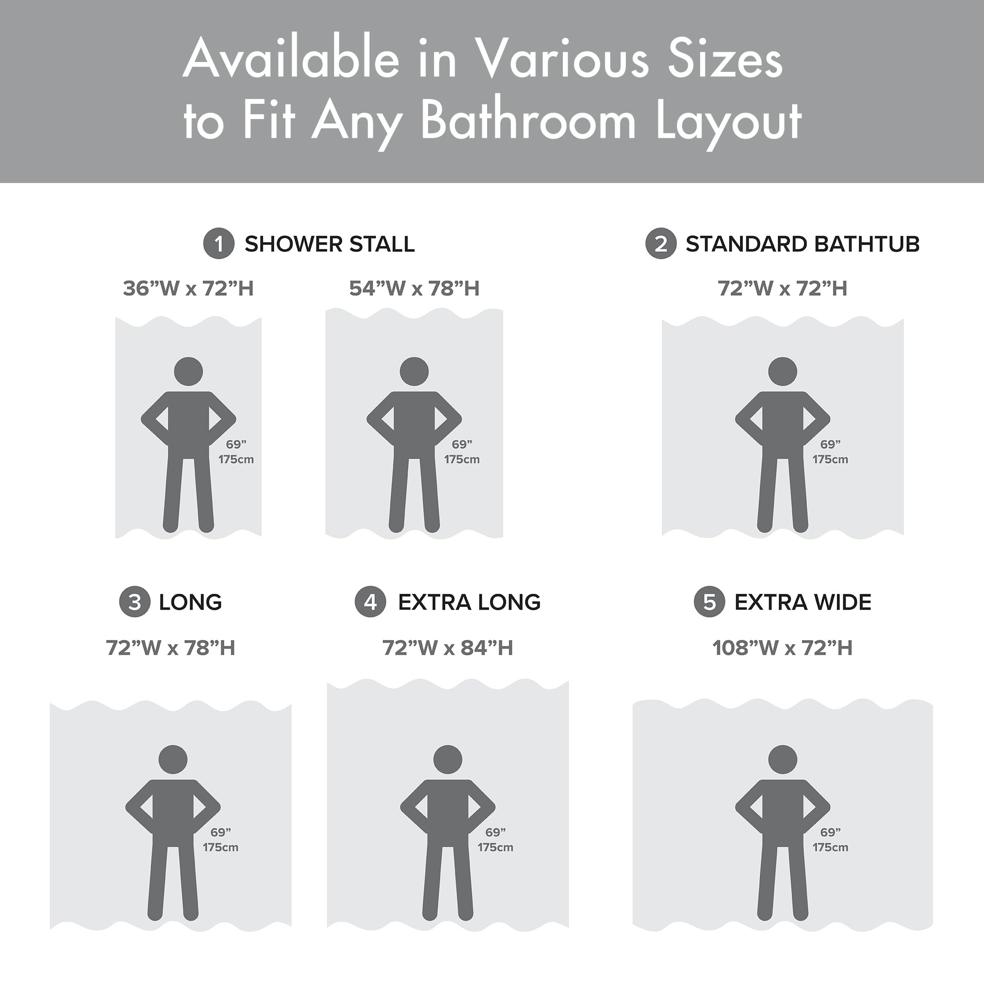 Madison Park curtain beside measuring tape showing 54x78-inch stall size