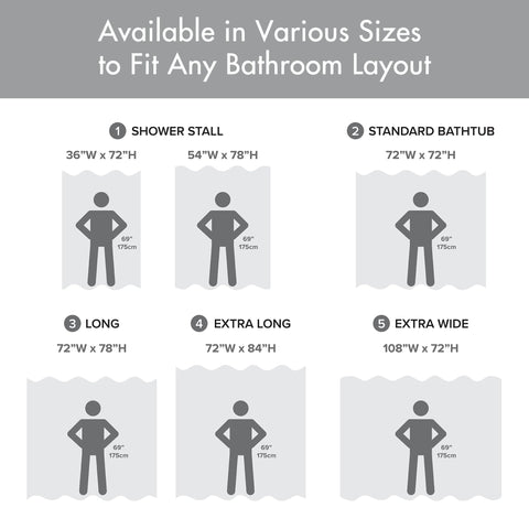 Madison Park curtain beside measuring tape showing 54x78-inch stall size