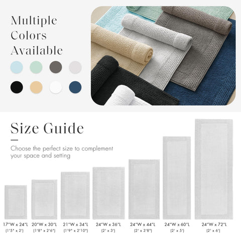 Madison Park rug styled in bathroom showing coordinated decor and luxe feel