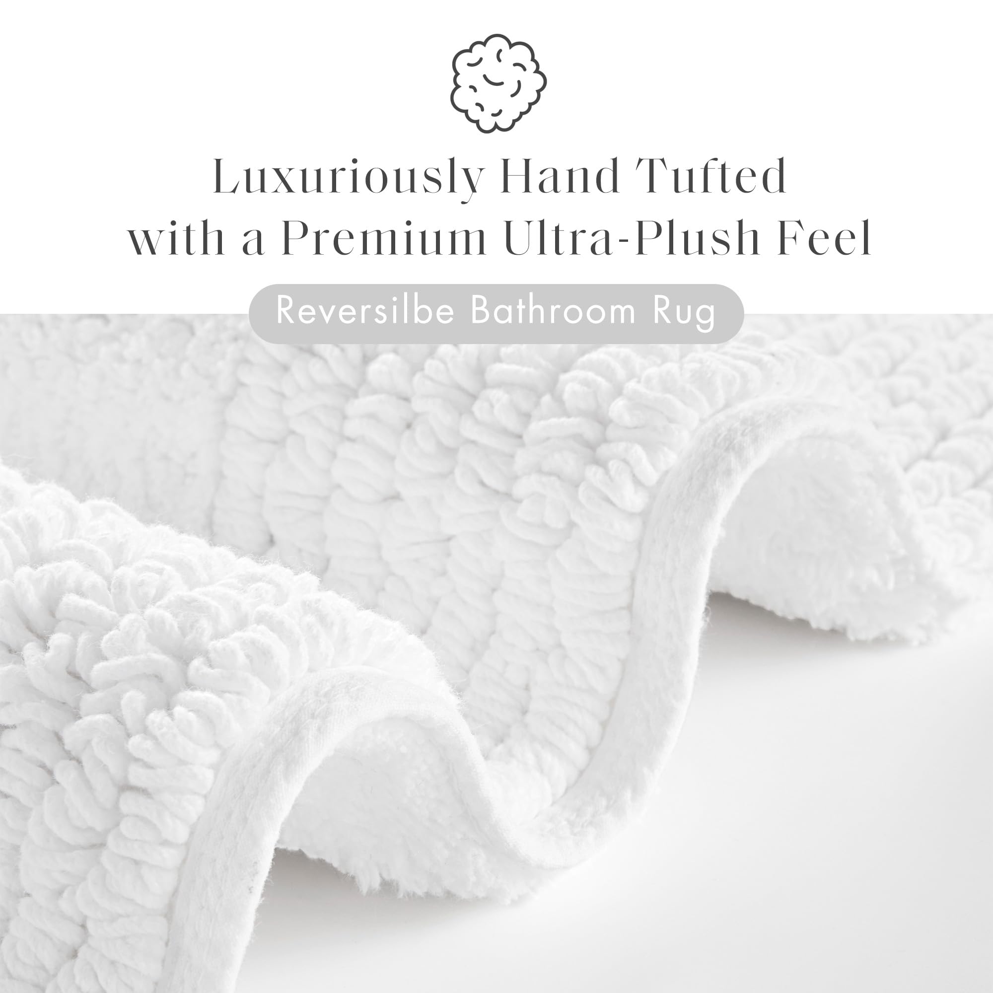Madison Park close-up tuft detail highlighting dense 3000 GSM cotton softness