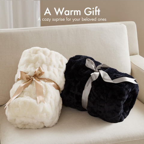 Madison Park throw draped on sofa styled living room adding texture and warmth