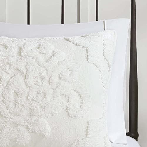 Madison Park side profile of duvet cover showing depth and fitted capacity benefit