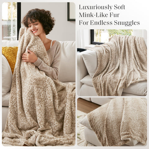 Madison Park reverse faux mink close-up showing soft smooth comfort