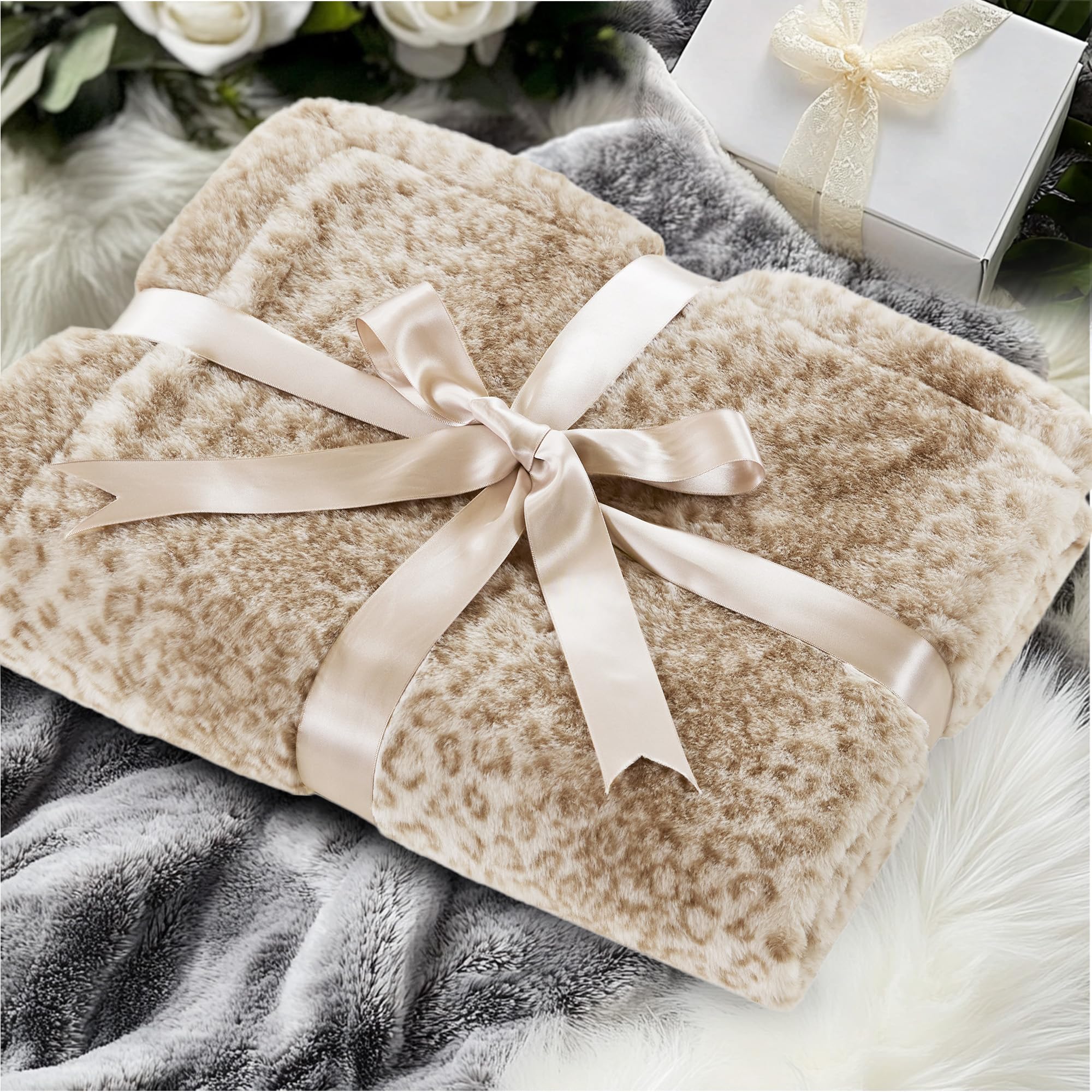 Madison Park throw with hand and ruler showing 50x60 size and scale