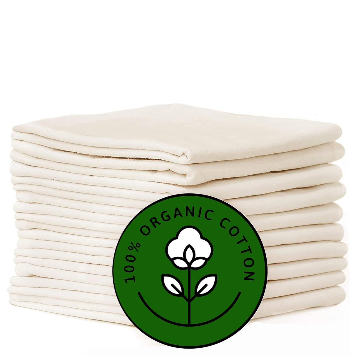 Madras Collections front packaging showing set of ten ivory towels, practical storage benefit