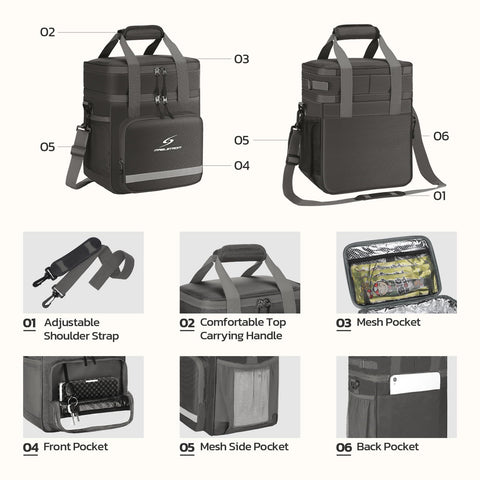 Maelstrom close-up of reinforced zipper and padded handle demonstrating smooth carry and durability