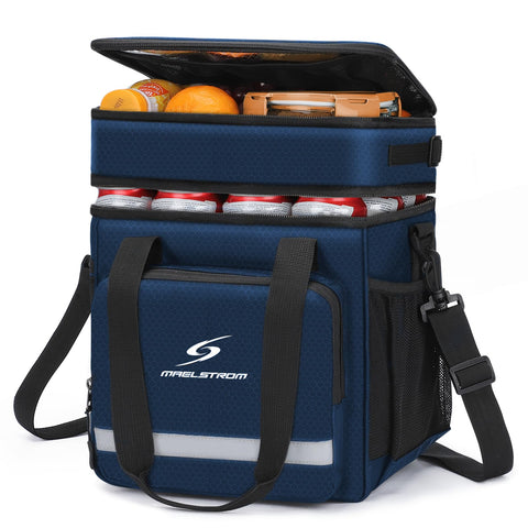 Maelstrom front view of the lunch box showing organized compartments and professional look
