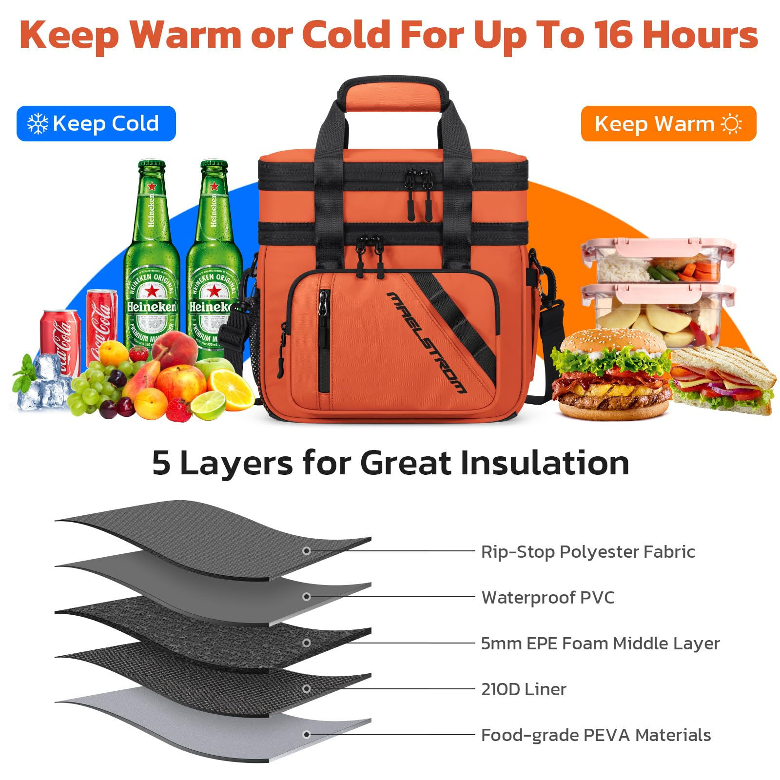 Maelstrom side pocket with tissue access for quick mealtime convenience