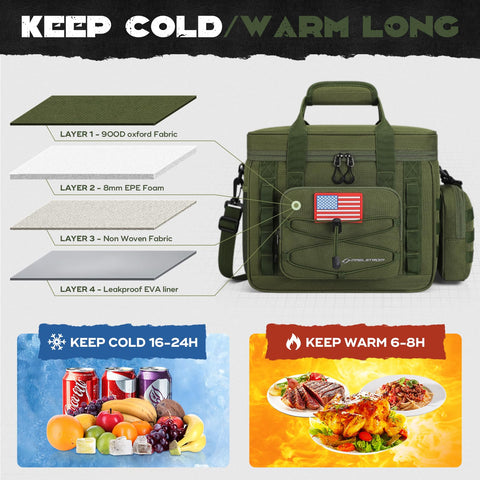 Maelstrom top view with wide-open main compartment for easy loading and access
