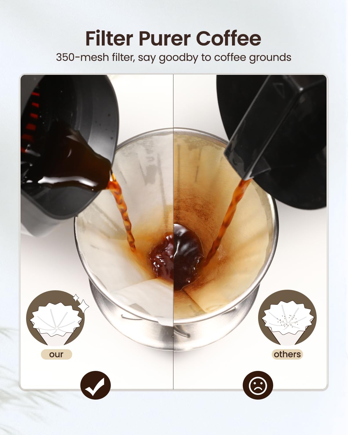 Maestri House pouring use scene showing spill-free pour and convenient serving