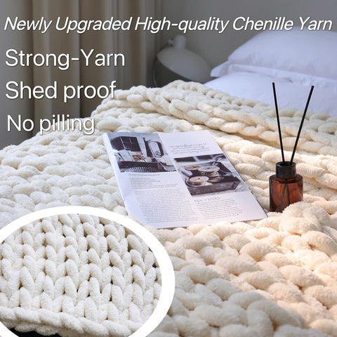 Maetoow knit texture closeup highlighting soft chenille and plush comfort