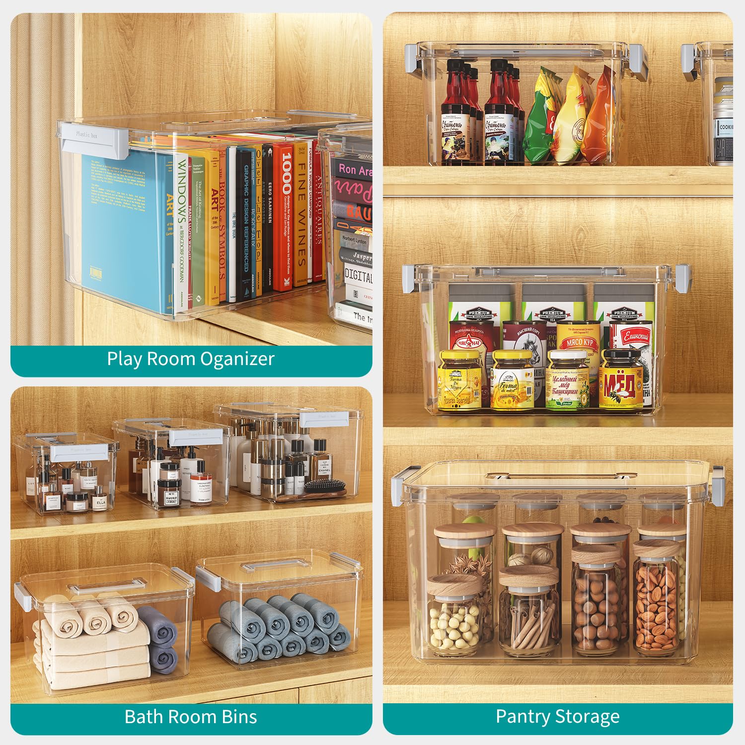 MAGDESIGNER nested bins saving space in closet when not in use