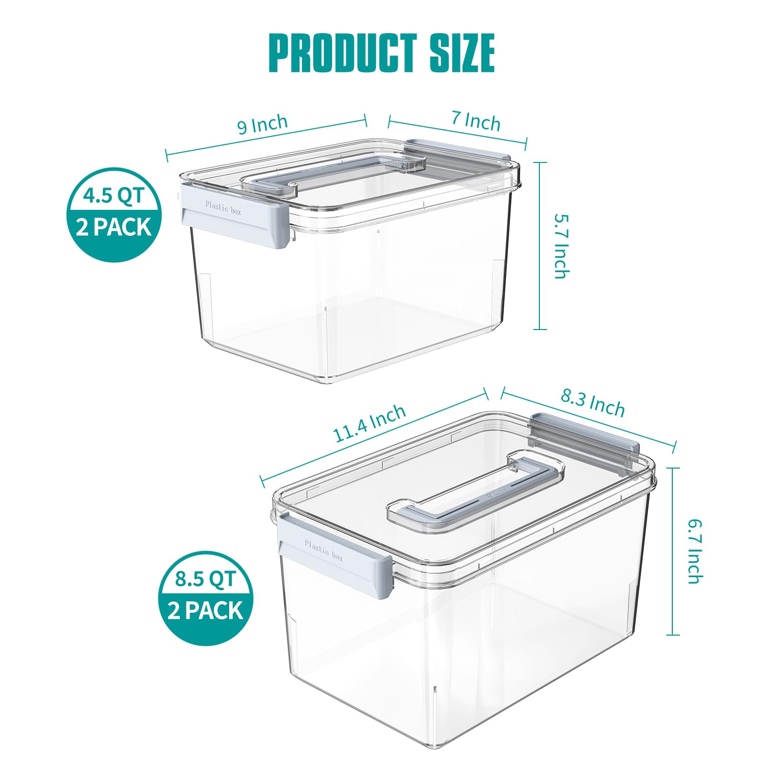 MAGDESIGNER 4.5QT bin in pantry for quick snack organization