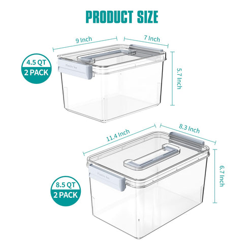 MAGDESIGNER 4.5QT bin in pantry for quick snack organization